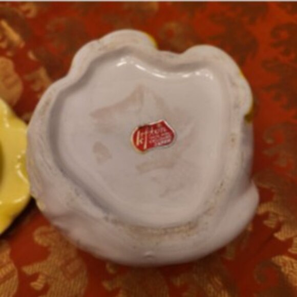 Rare Vintage Lefton Cuddles the Cat/Sunshine Tea Pot Set w/ Cream & Sugar - Picture 6 of 16